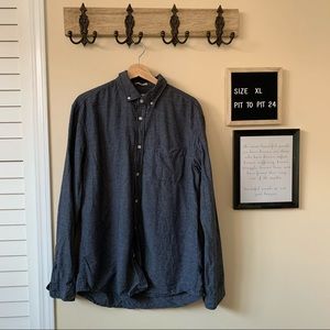 Frank + Oak Blue Button Up